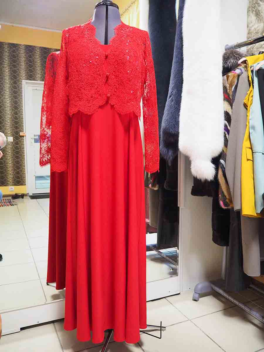 длинное вечернее платье