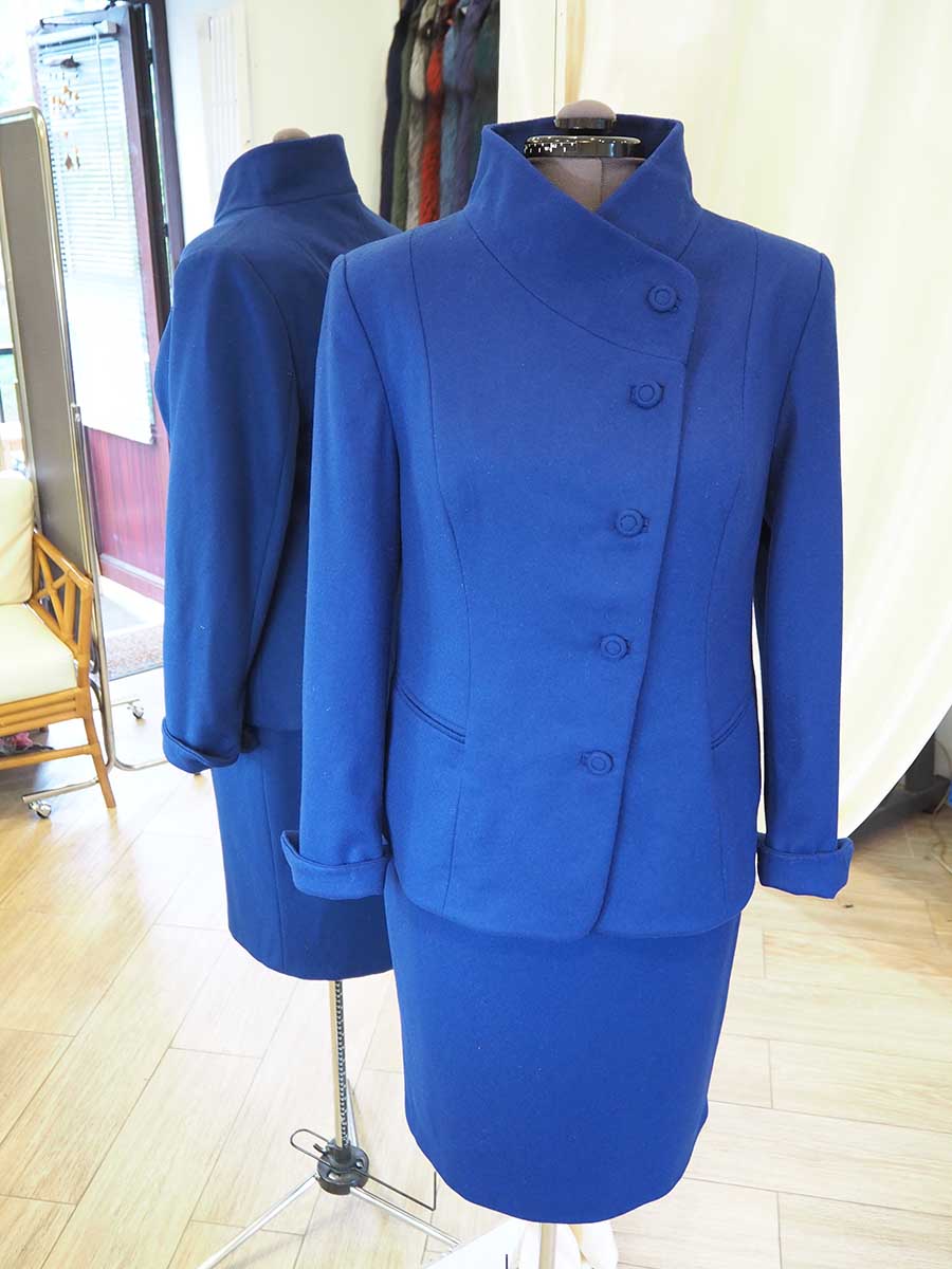 Перекрой женского осеннего костюма