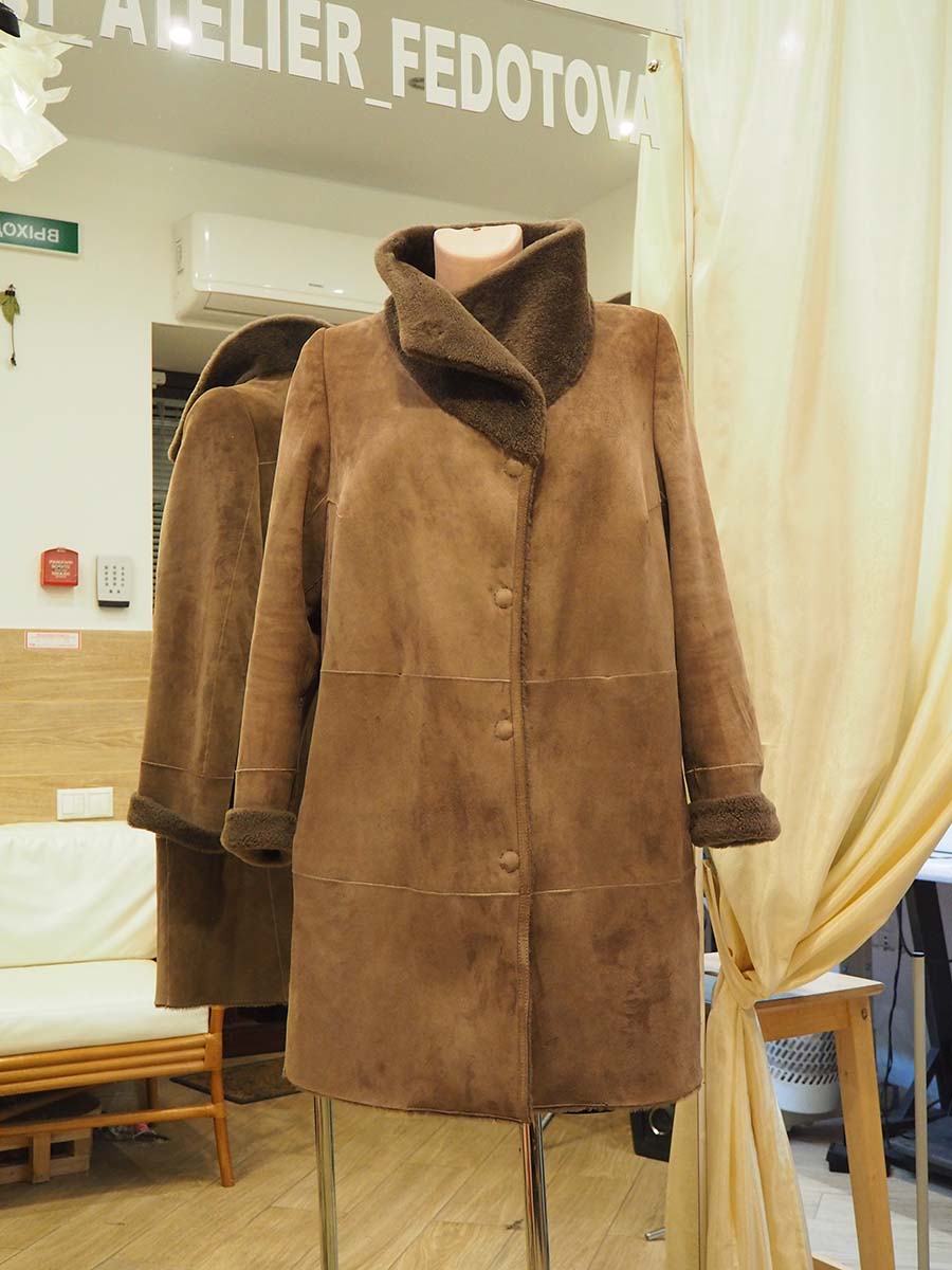 Подгонка дубленки из натуральной овчины