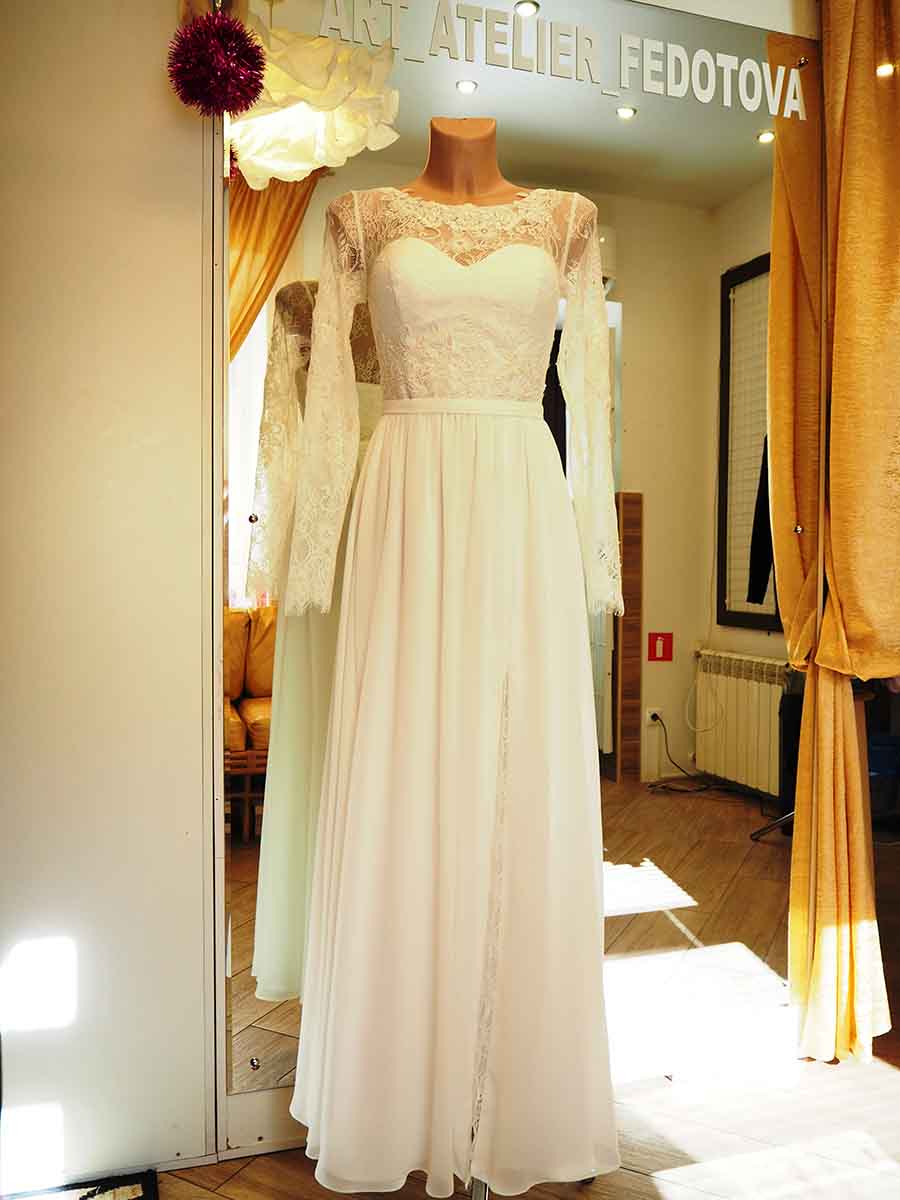 Подгонка свадебного платья