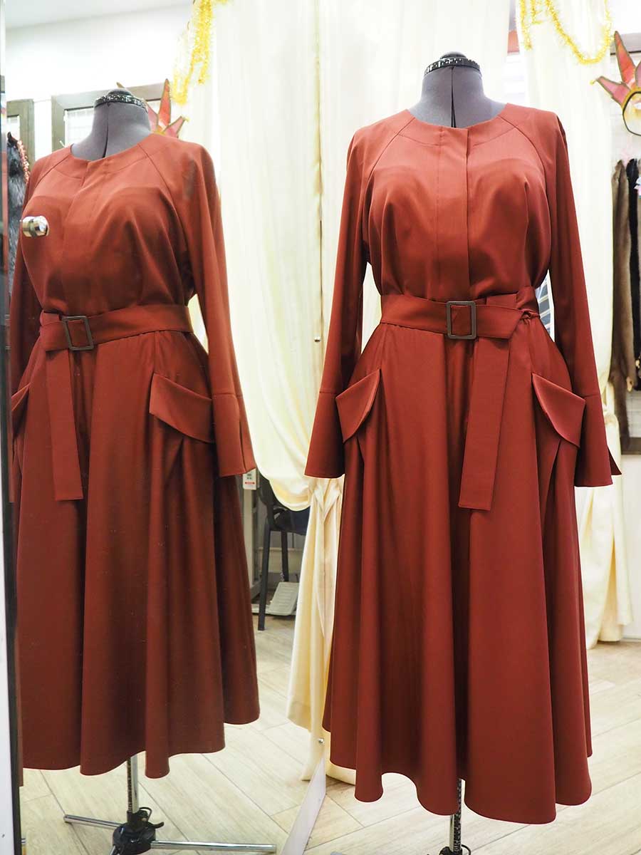 Повседневное платье из итальянской шерсти