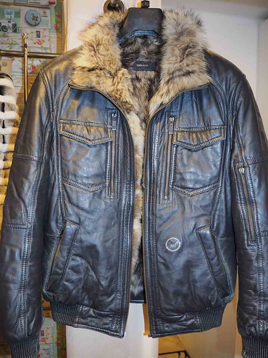 Реставрация меховой кожаной куртки