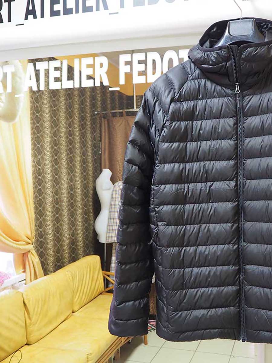 Рукав мужского пуховика