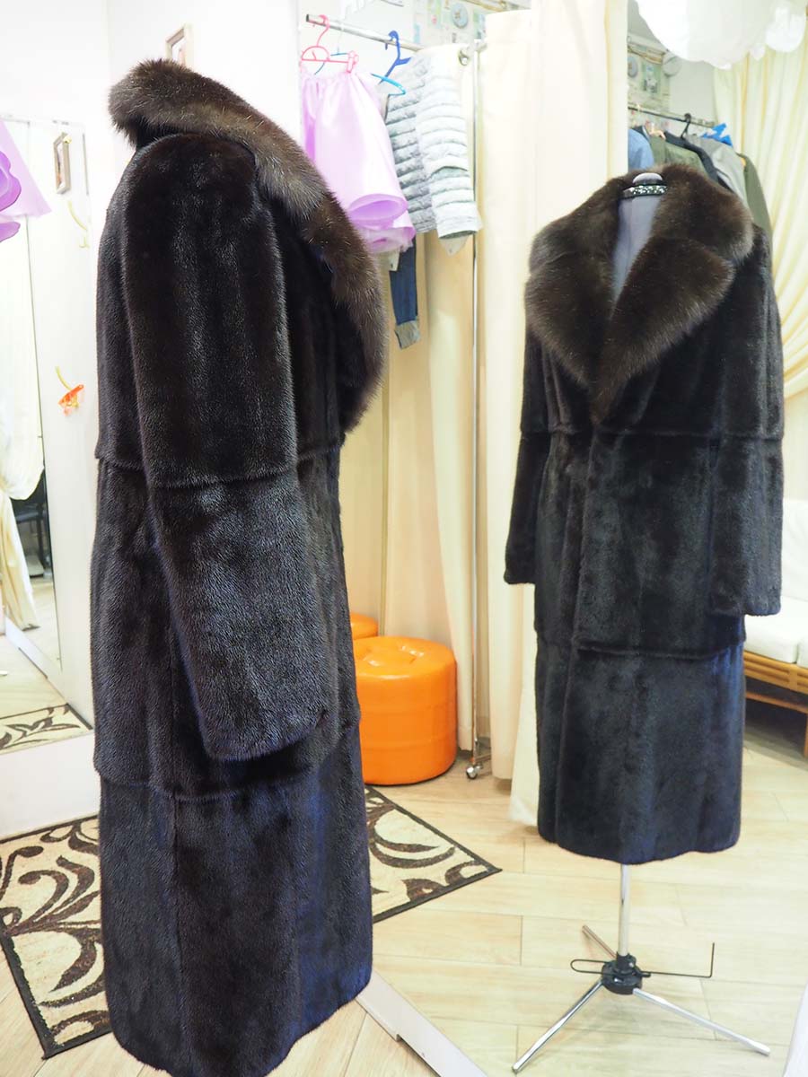 Соболиный воротник для норковой шубы